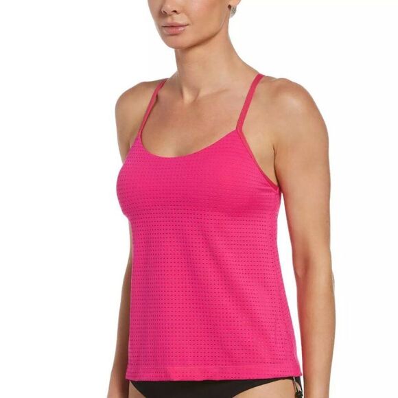 Women's Nike Essential Layered 2-in-1 Swim Tankini Top - Picture 1 of 8